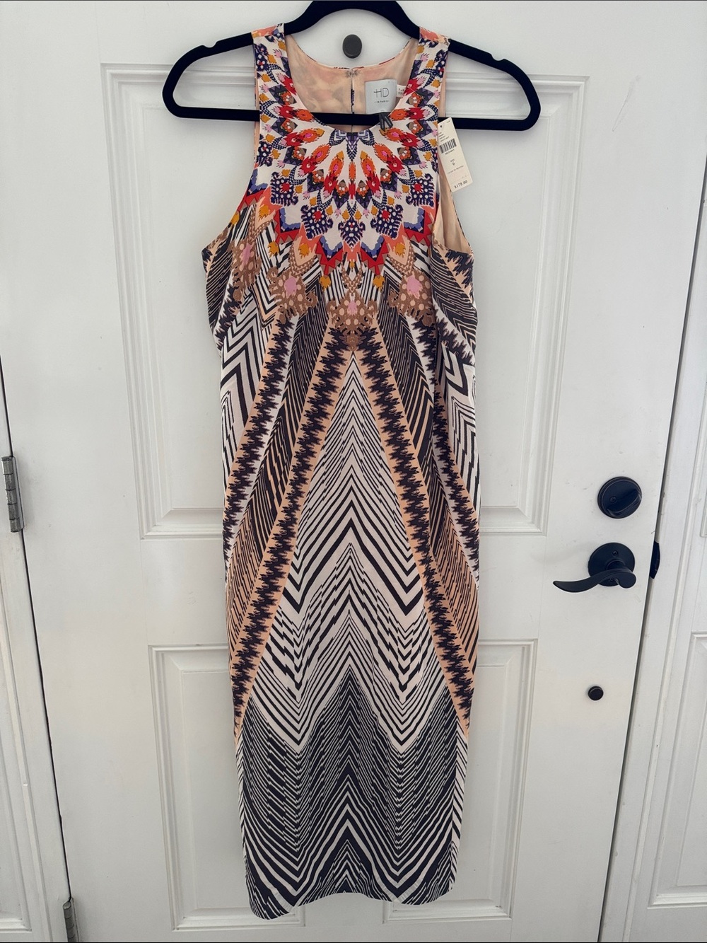 BNWT Anthropologie HD in Paris Silk Sleeveless Midi Dress